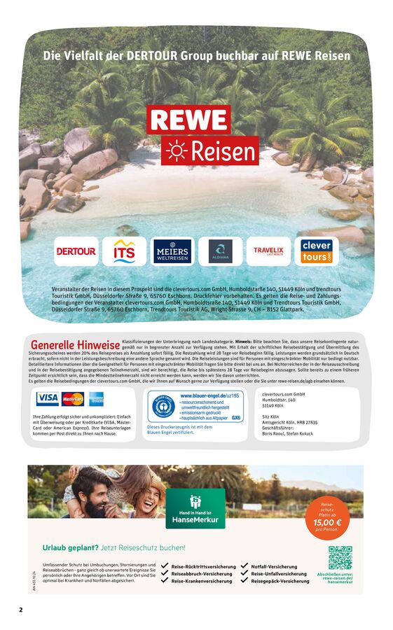 Rewe Reisen – Seite 2