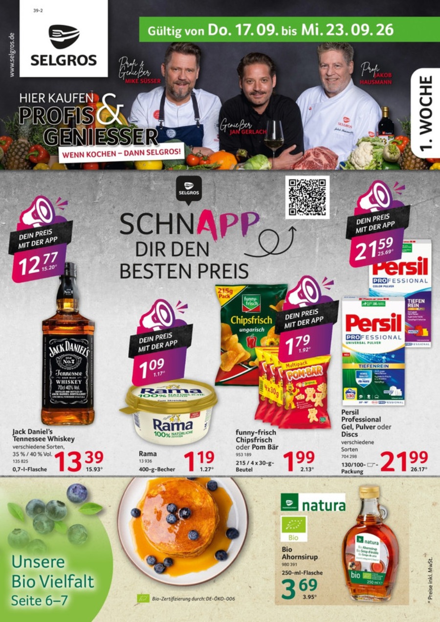SELGROS Food Prospekt – Seite 1