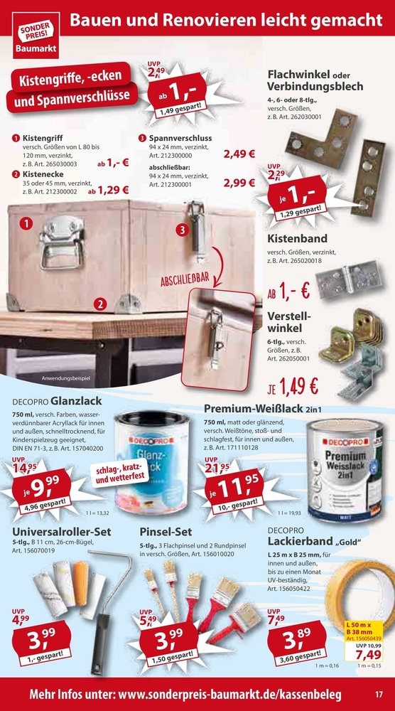 Sonderpreis Baumarkt Vorschau – Seite 19