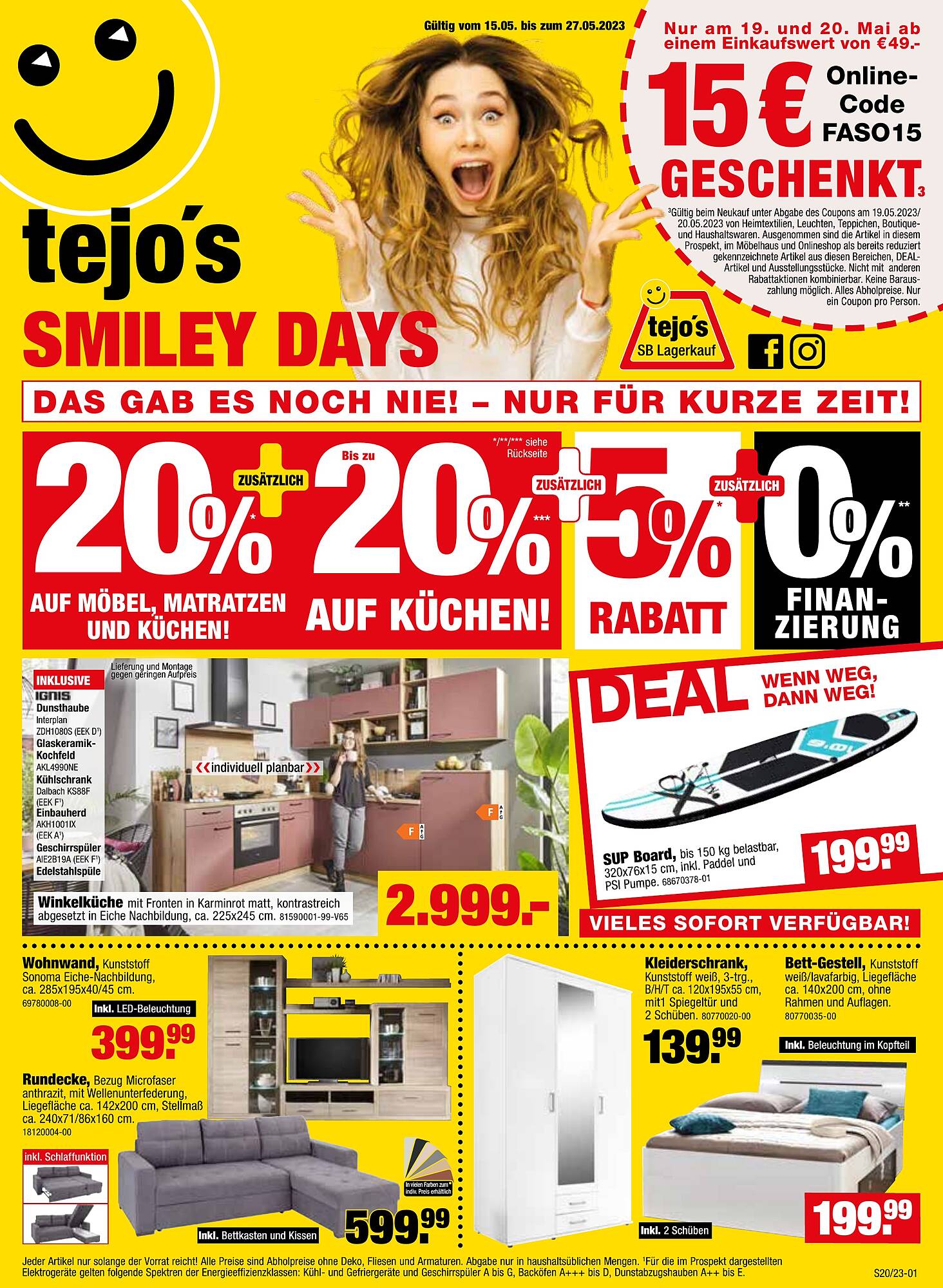 Tejos SB Lagerkauf Prospekt – Seite 1