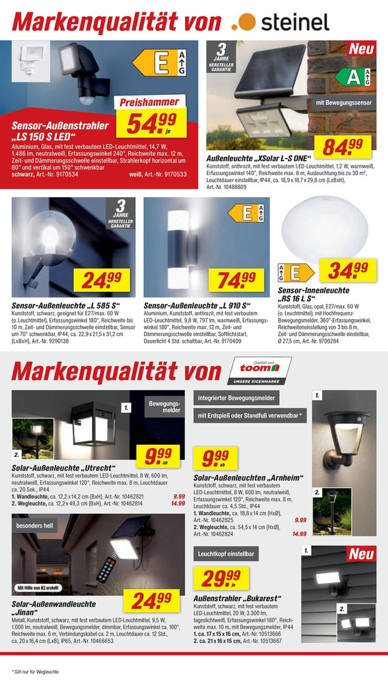 toom Baumarkt Prospekt – Seite 10