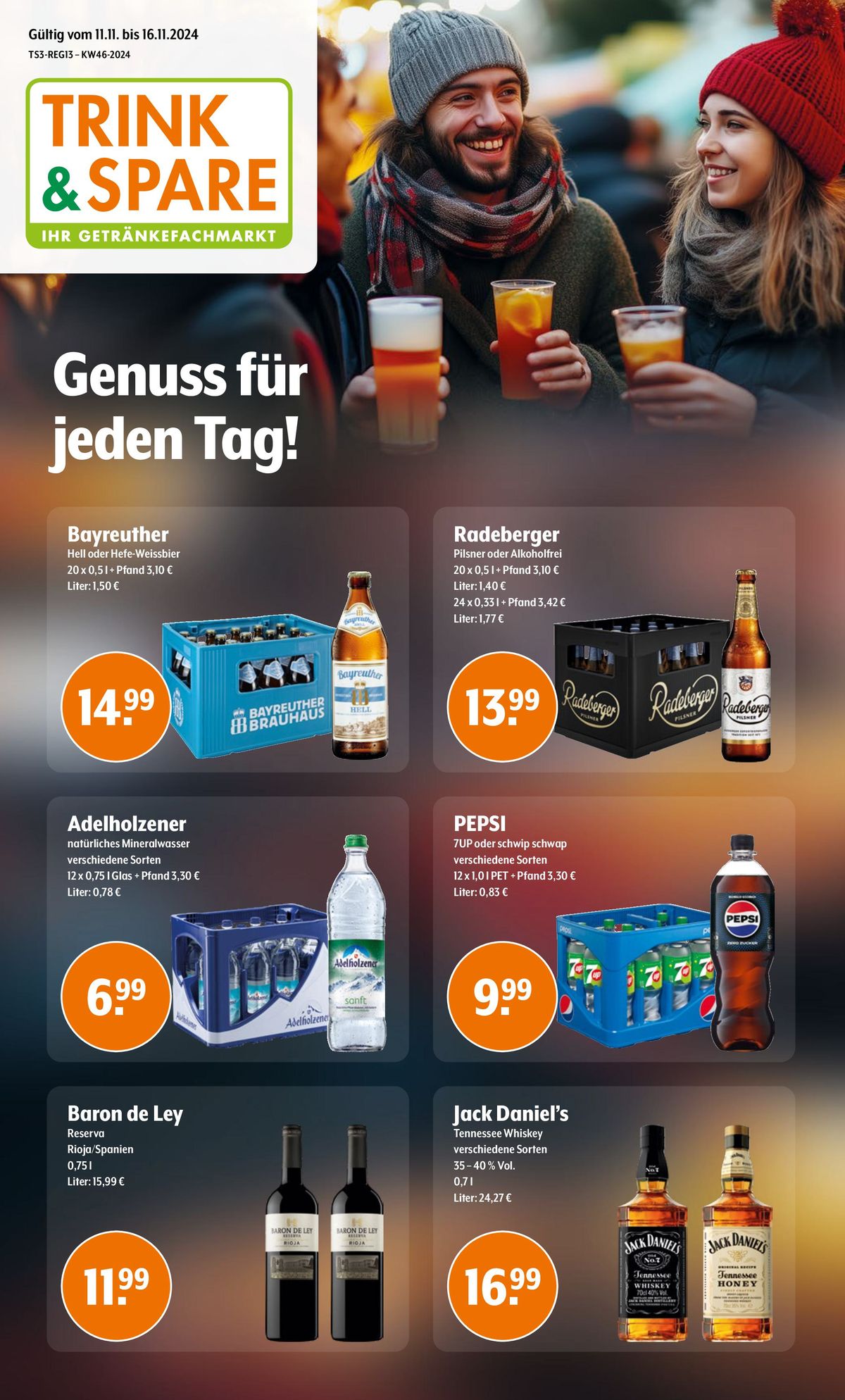 trink und spare Prospekt – Seite 1